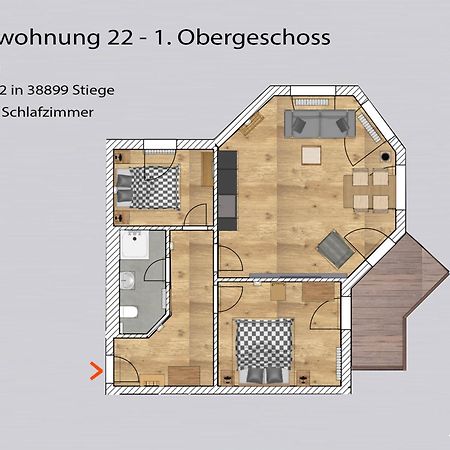 Auszeit-Im-Harz Haus 5 Wohnung 22 Stiege Eksteriør billede